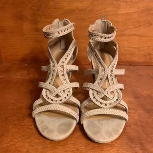 Taupe Heeled Sandals